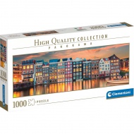 Buntes Amsterdam HQC 1000-teiliges Panorama-Puzzle - Clementoni