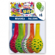 Buntes Dinosaurier-Partyballon-Set, 8 Stück