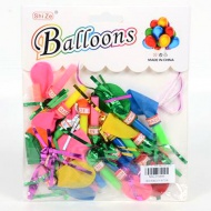 Buntes, glänzendes Luftballon-Partyset, 20 Stück