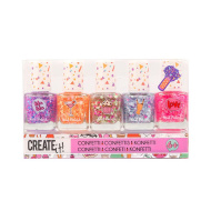 Canenco: Create it! Konfetti-Nagellack 5er-Set