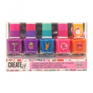 Canenco: Create it! Nagellack 5er-Set mit Farbwechsel-Farben