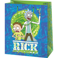 Cardex: Exklusive mittelgroße Geschenktasche Rick und Morty 17x10x23cm