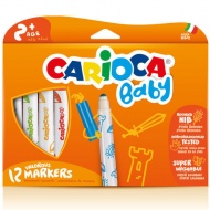 Carioca: Bunte Baby-Filzstifte 12er-Set, auswaschbar