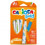 Carioca: Bunte Baby-Filzstifte 6er-Set, auswaschbar