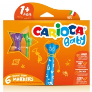 Carioca: Buntes Bären-Baby-Filzstift-Set, 6 Stück, auswaschbar