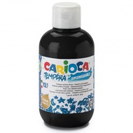 Carioca: Schwarze Temperafarbe 250ml