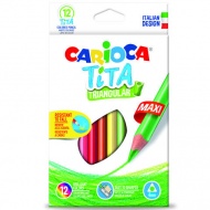 Carioca: Tita Maxi dreieckige Buntstifte 12 Stück