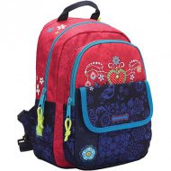 Catalina Estrada Freizeit Schultasche, Rucksack rot-blau 26x10x35cm