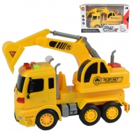 City Truck: Bagger-LKW mit Licht und Sound 20cm