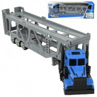 City Truck: Blauer Autotransporter Sattelschlepper 22cm