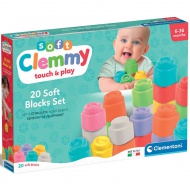 Clemmy: Touch &amp; Play weiche bunte Bausteine 20er-Set - Clementoni