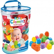 Clemmy: Weiche bunte Bausteine für Babys 40er-Set - Clementoni