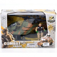 Combat Force 9 Aufklärungshubschrauber mit Actionfigur