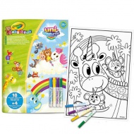 Crayola: Mini Kids Maxi Malbuch und Filzstift-Set - Tier-Einhorn