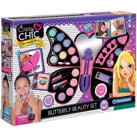 Crazy Chic Butterfly Beauty Schminkset - Clementoni