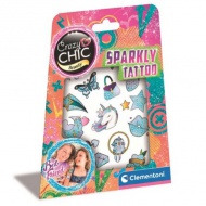 Crazy Chic: Funkelnde Glitzer-Tattoo-Set - Clementoni