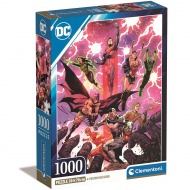 DC Comics: Die Gerechtigkeitsliga Comic 1000-teilige Compact Puzzle 50x70cm - Clementoni