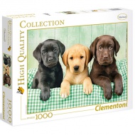 Das dreifache Labrador HQC 1000-teilige Puzzle - Clementoni