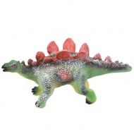 Dino World: Stegosaurus-Dinosaurierfigur aus Vinyl mit Geräuschfunktion und Baumwollfüllung, 35 cm