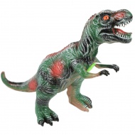 Dino World: T-REX Dinosaurierfigur aus Vinyl mit Geräuschfunktion und Baumwollfüllung, 35 cm