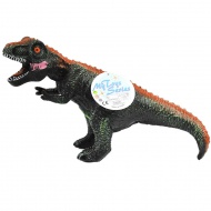 Dino World: T-REX Dinosaurierfigur aus Vinyl mit Geräuschfunktion und Baumwollfüllung, 35 cm groß