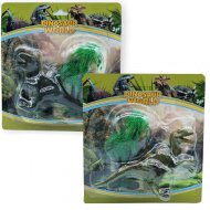 Dino World: T-rex oder Raptor Figur mit Holz