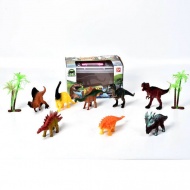 Dinosaurier-Spielset mit Dinos und Palmen