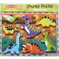 Dinosaurier leicht greifbares Holzform-Puzzle - Melissa &amp; Doug