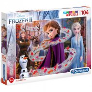 Disney: Die Eiskönigin glitzerndes 104-teiliges Puzzle - Clementoni