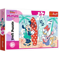 Disney-Figuren am Strand 30-teiliges Puzzle - Trefl