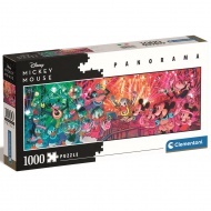 Disney-Klassiker - Mickey Maus Disco 1000-teilige Panorama-Puzzle - Clementoni