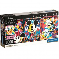 Disney: Klassischer Mickey Maus 1000-teilige Panorama-Puzzle 98x33cm - Clementoni