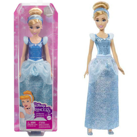 Disney Prinzessinnen: Glitzernde Cinderella Prinzessin Puppe - Mattel