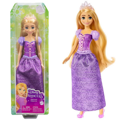 Disney Prinzessinnen: Glitzernde Rapunzel Prinzessin Puppe - Mattel