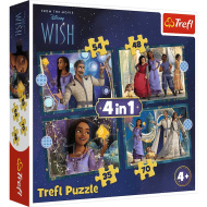 Disney+Wish: Wunsch 4-in-1 Puzzle - Trefl