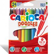 Doodles langspitzige Filzstifte 24er-Set - Carioca