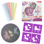 Dream Horse: Straßenkreide-Set mit Einhorn-Schablone