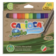 Eco Family Jumbo 12er-Set farbige Filzstifte - Carioca