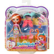 Enchantimals: Florinda Flamingo Familie Spielset - Mattel