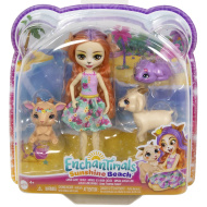 Enchantimals: Sunshine Beach Colita Ziege und ihre Familie Figurenset - Mattel