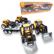 Engineering Truck: 2-teiliges Traktor-Set mit Anhänger und Arbeitsmaschine 46cm