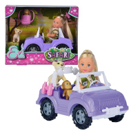 Evi Love: Evi Puppe Safari Spielset mit Tieren und Auto - Simba Toys