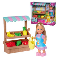 Évi Love: Évi Puppe mit Obststand Spielset - Simba Toys