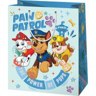 Exklusive Geschenktasche im großen Format mit Paw Patrol-Muster, 27x14x33cm