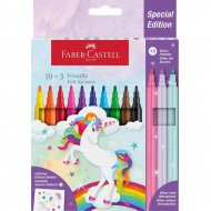 Faber-Castell: 13-teiliges Filzstift-Set mit Einhorn-Motiv