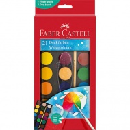 Faber-Castell: Aquarellfarben 21er-Set mit 30mm Scheiben