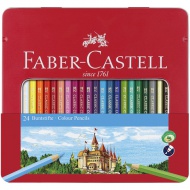 Faber-Castell: Buntstift-Set 24-teilig in Metalldose