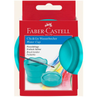 Faber-Castell: Click&amp;Go Pinselbecher in Türkis