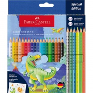 Faber-Castell: Dinosaurier Grip Buntstift-Set 18+6 Stück Packung