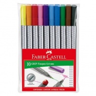 Faber-Castell: Grip 0,4mm Fineliner-Set 10 Stück